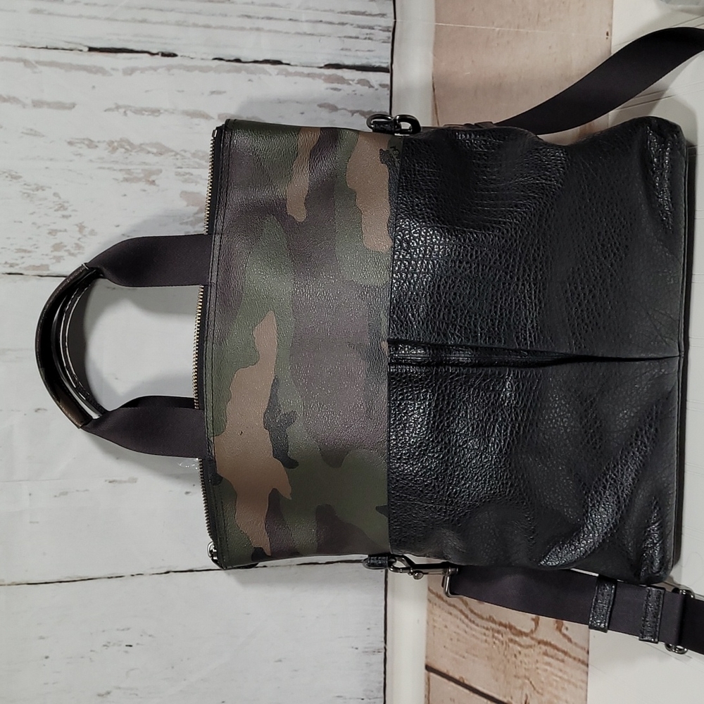 Coach Charles Foldover Tote with Camo Print F29706